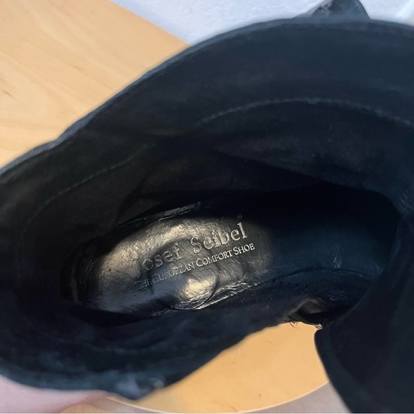 Josef Seibel Black Ankle Boots Size EU 39 - Picture 9 of 13